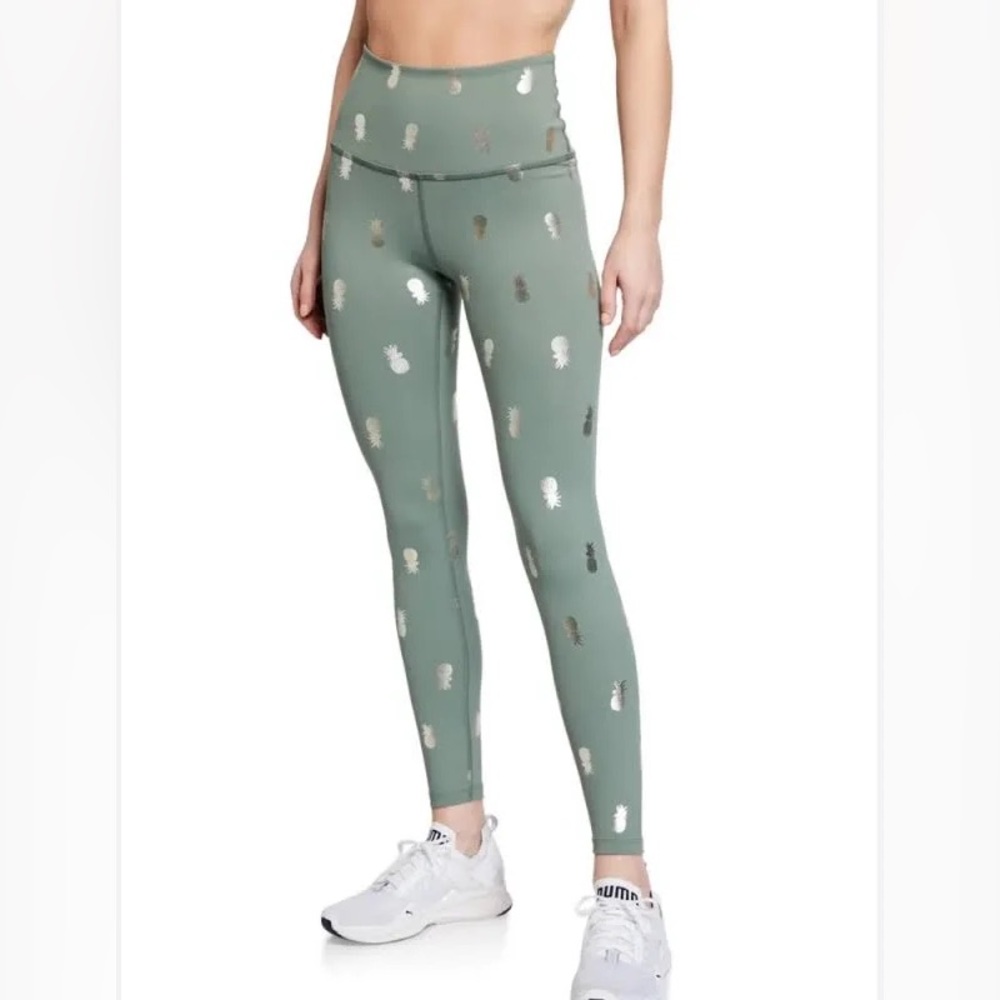 Sage Green Pineapple Beyond Yoga Leggings